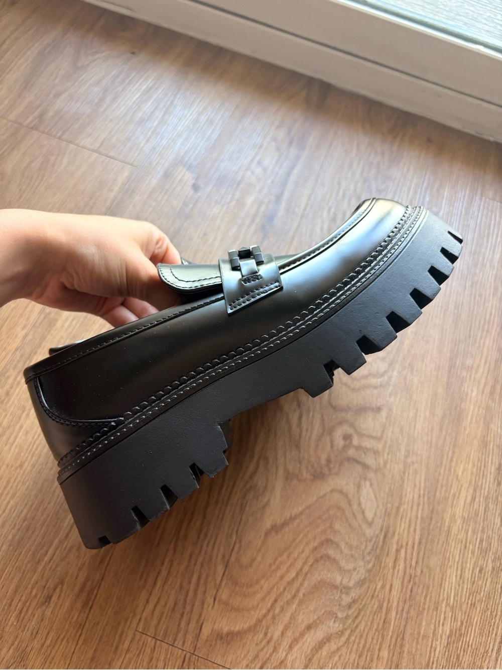 Steve Madden Aerin platform loafers in black women’s size 7 - Picture 7 of 8